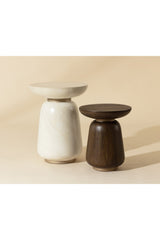Timber Effect Indoor/Outdoor End Table by Splendido Kiri Outdoor Side Table, alternate view 8