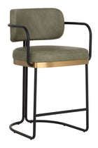 Modern Curved Seating Counter Stool by Splendido Jalen