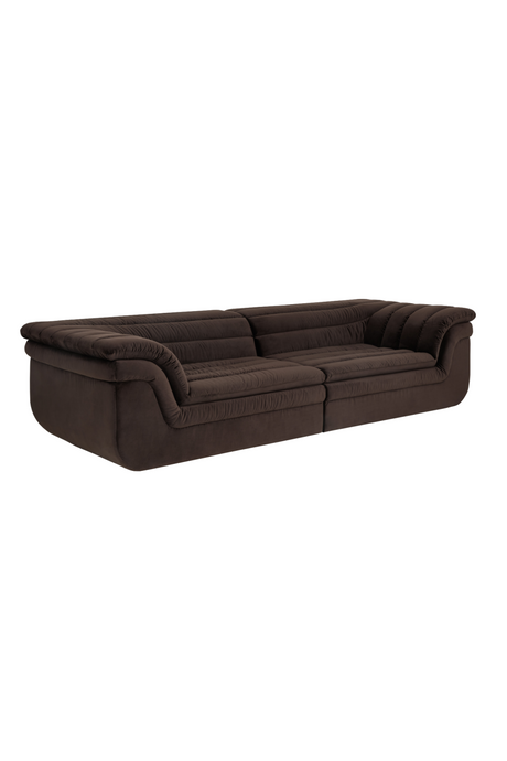 Deep-Channeled Fabric Sofa by Splendido Bello