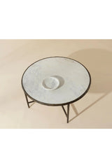 Brass Framed Marble Coffee Table by Splendido Riyaz, alternate view 3