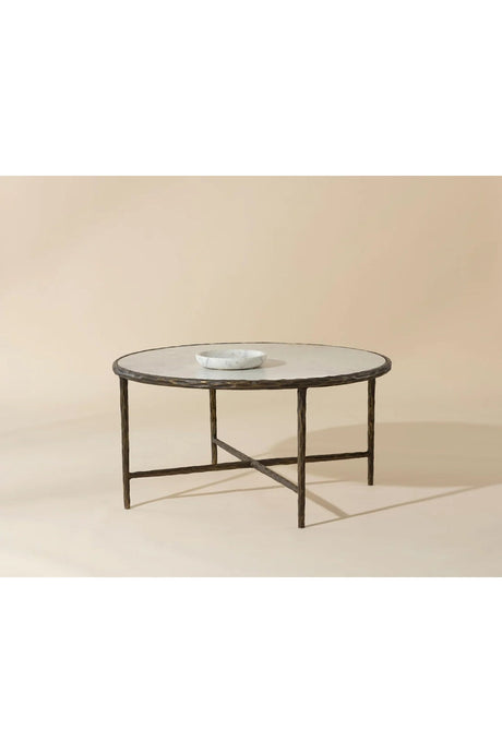 Brass Framed Marble Coffee Table by Splendido Riyaz, alternate view 6