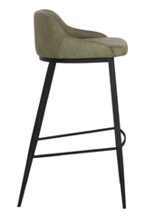 Low-Back Leather Look Bar Stool by Splendido Astra Barstool, alternate view 16