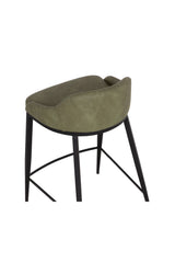Low-Back Leather-Look Counter Stool by Splendido Astra, alternate view 6