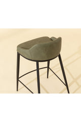 Low-Back Leather-Look Counter Stool by Splendido Astra, alternate view 9