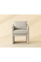 Stripe Patterned Dining Armchair by Splendido Scala Dining Chair, alternate view 8