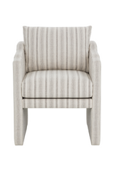 Stripe Patterned Dining Armchair by Splendido Scala Dining Chair, alternate view 3