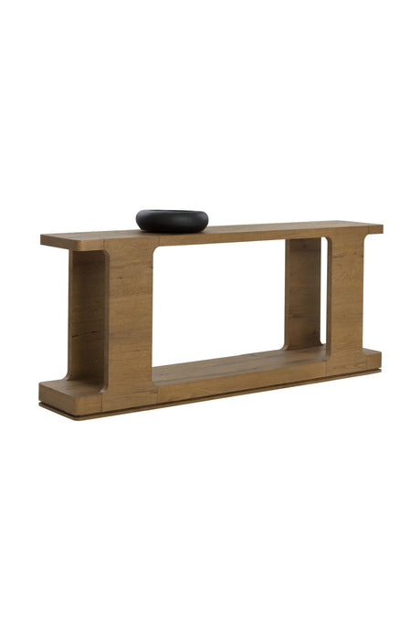Textured Wood Console Table by Splendido Hercules, alternate view 3