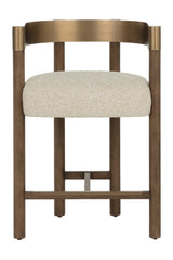 Brown Ash Curved Bar Stool by Splendido Manolo Counter Stool