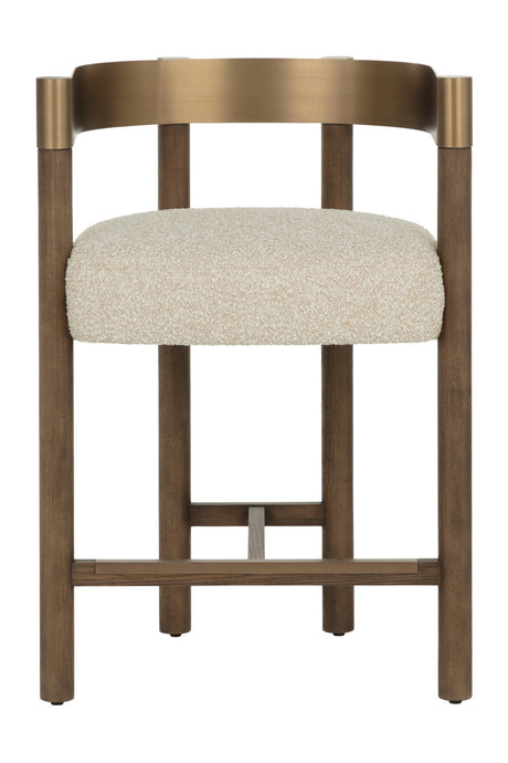 Brown Ash Curved Bar Stool by Splendido Manolo Counter Stool