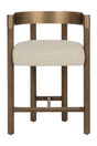 Brown Ash Curved Bar Stool by Splendido Manolo Counter Stool