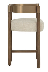 Brown Ash Curved Bar Stool by Splendido Manolo Counter Stool, alternate view 4