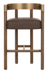 Brown Ash Curved Bar Stool by Splendido Manolo Barstool, alternate view 3