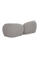 Gray Bouclé Curved Sofa - Sculptural Cloud Design by Splendido Esme, alternate view 4