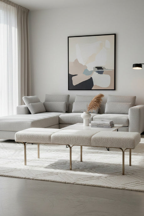 Slim Frame Upholstered Bench by Splendido Nuvella, alternate view 2