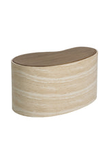 Freeform Travertine-Look Indoor/Outdoor Coffee Table by Splendido Ishiko, alternate view 10