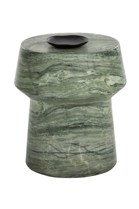 Marble Look Indoor/Outdoor End Table by Splendido Brie Side Table, alternate view 14