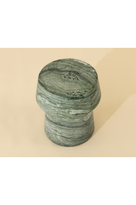 Marble Look Indoor/Outdoor End Table by Splendido Brie Side Table, alternate view 18