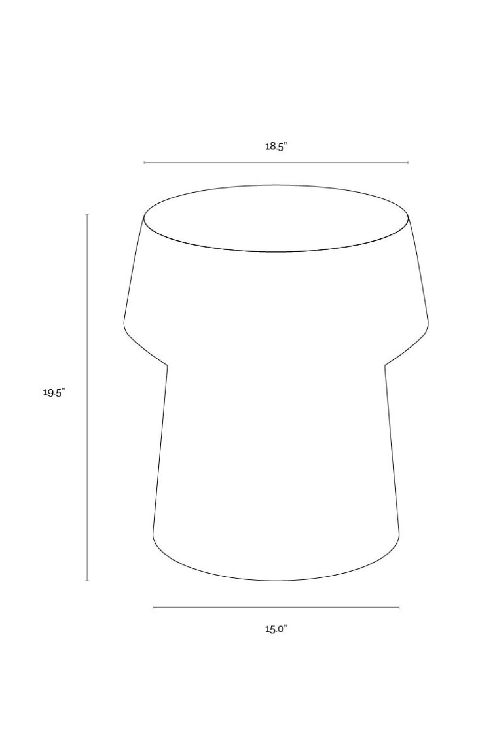 Marble Look Indoor/Outdoor End Table by Splendido Brie Side Table, alternate view 20
