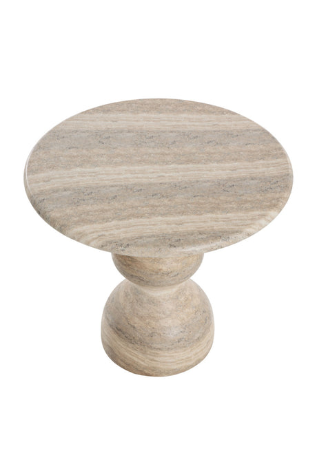Marble-Look Indoor/Outdoor Concrete Bistro Table by Splendido Raul Outdoor Dining Table, alternate view 4