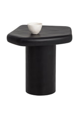 Black Organic-Shaped Indoor/Outdoor End Table by Splendido Detti Outdoor Side Table, alternate view 5