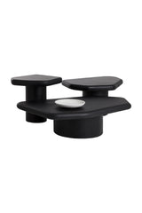 Black Organic-Shaped Indoor/Outdoor End Table by Splendido Detti Outdoor Side Table, alternate view 9