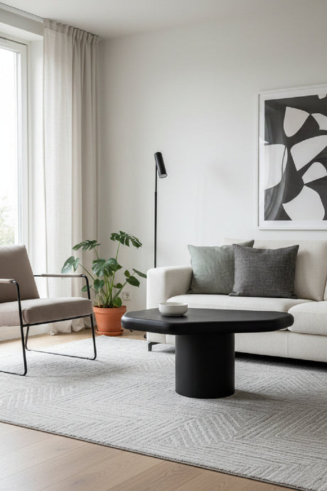Black Concrete Indoor/Outdoor Coffee Table by Splendido Detti, alternate view 11