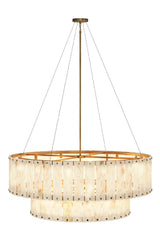2-Tier Alabaster Chandelier by Splendido Apsara