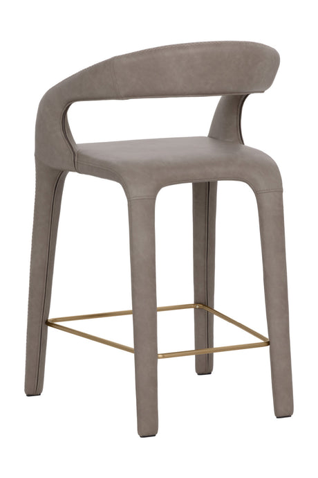 Sleek Upholstered Counter Stool by Splendido Atika, alternate view 5