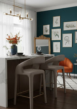 Sleek Upholstered Counter Stool by Splendido Atika, alternate view 2