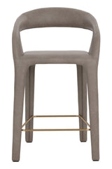 Sleek Upholstered Counter Stool by Splendido Atika