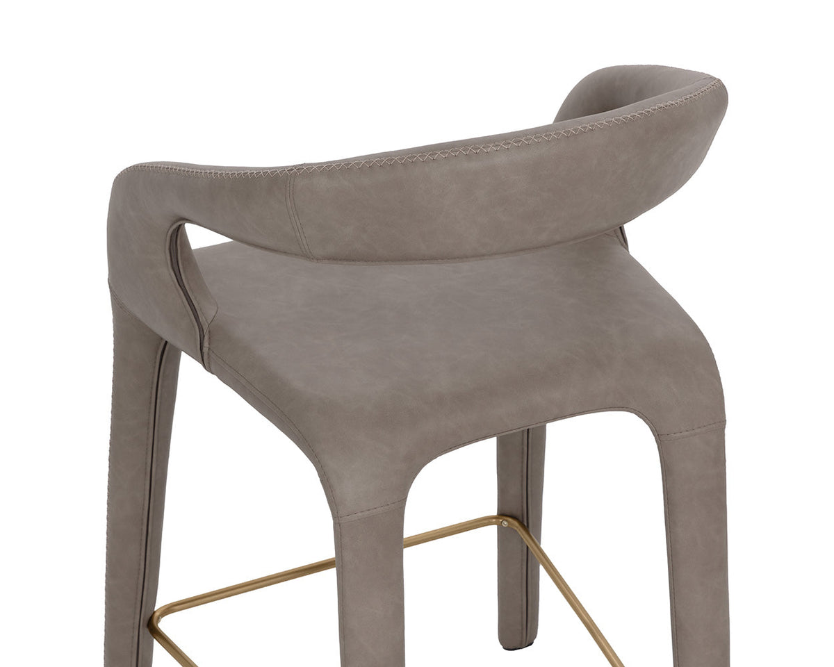 Sleek Upholstered Counter Stool by Splendido Atika, alternate view 6