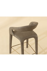 Sleek Upholstered Counter Stool by Splendido Atika, alternate view 9