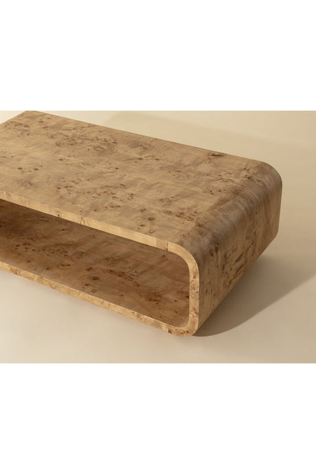 Burl Veneer Coffee Table by Splendido Rowena, alternate view 10