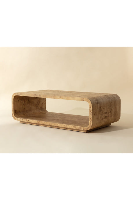 Burl Veneer Coffee Table by Splendido Rowena, alternate view 8