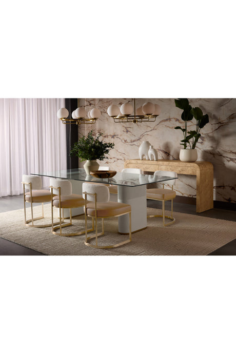 Burl Veneer Console Table by Splendido Rowena, alternate view 10