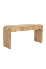 Burl Veneer Console Table by Splendido Rowena, alternate view 3