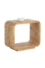 Burl Veneer End Table by Splendido Rowena Side Table, alternate view 4