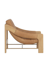 Reclined Leather Lounge Chair by Splendido Rafferty Accent Chair, alternate view 4
