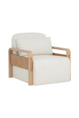 Ash-Framed Swivel Lounge Chair by Splendido Otso Accent Chair