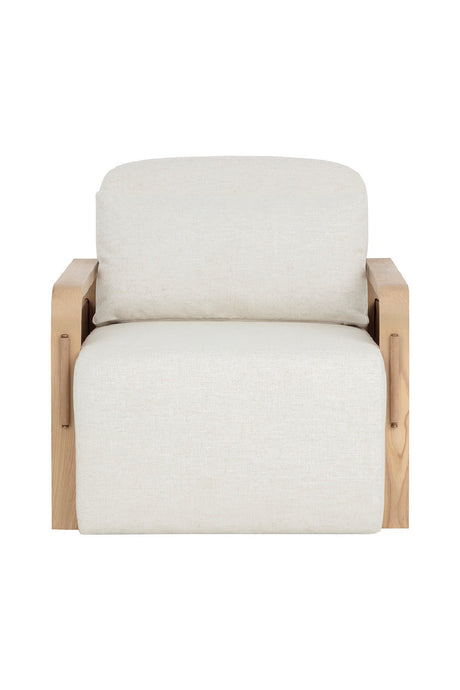 Ash-Framed Swivel Lounge Chair by Splendido Otso Accent Chair, alternate view 3
