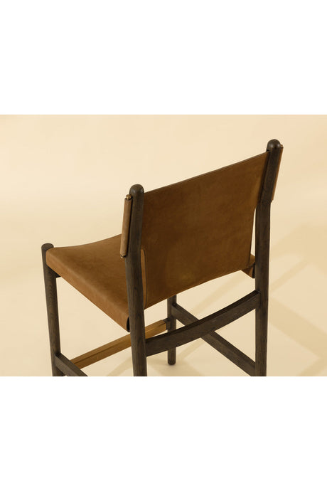 Brown Nubuck Leather Counter Stool by Splendido Argus, alternate view 7