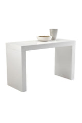 Gloss White Counter Table by Splendido Faro Console Table, alternate view 3