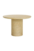 Round Indoor/Outdoor Marble Effect Dining Table by Splendido Riva Outdoor Dining Table, alternate view 11
