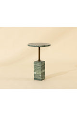 Marble-Look Indoor/Outdoor End Table by Splendido Mizani Outdoor Side Table, alternate view 8