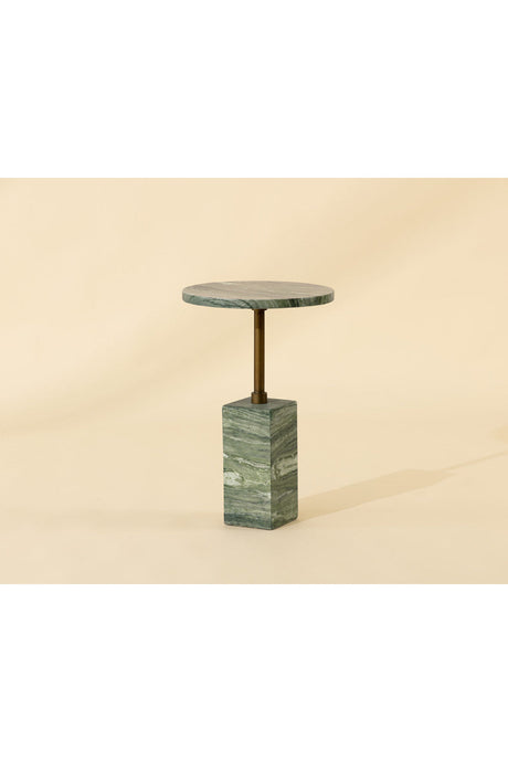 Marble-Look Indoor/Outdoor End Table by Splendido Mizani Outdoor Side Table, alternate view 8