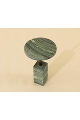 Marble-Look Indoor/Outdoor End Table by Splendido Mizani Outdoor Side Table, alternate view 9
