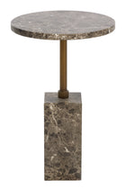 Marble-Look Indoor/Outdoor End Table by Splendido Mizani Outdoor Side Table, alternate view 13