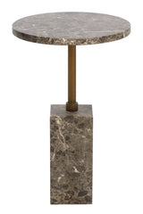 Marble-Look Indoor/Outdoor End Table by Splendido Mizani Outdoor Side Table, alternate view 13