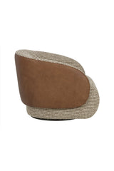 Boucle Swivel Lounge Chair by Splendido Camie Accent Chair, alternate view 4