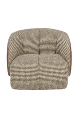 Boucle Swivel Lounge Chair by Splendido Camie Accent Chair, alternate view 3